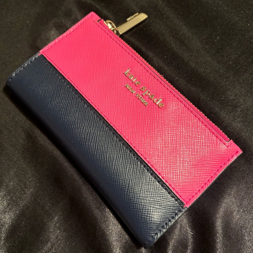 Pink and Navy Kate Spade wallet